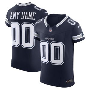 dallas cowboys custom men's navy vapor f.u.s.e. limited wholesale jersey