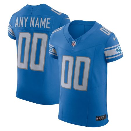 Detroit Lions Custom Men's Blue Vapor F.U.S.E. Limited Jersey