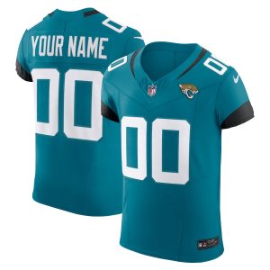 Jacksonville Jaguars Custom Men's Teal Vapor F.U.S.E. Limited Jersey