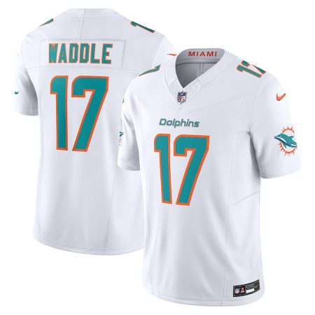 miami dolphins #17 jaylen waddle men's white vapor f.u.s.e. limited wholesale jersey