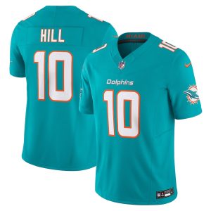 Miami Dolphins #10 Ttyreek Hill Men's Aqua Vapor F.U.S.E. Limited Jersey