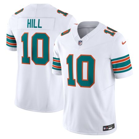 miami dolphins #10 ttyreek hill men's white vapor f.u.s.e. limited elite jersey