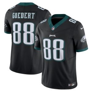 Philadelphia Eagles #88 Dallas Goedert Men's Black Vapor F.U.S.E. Limited Jersey