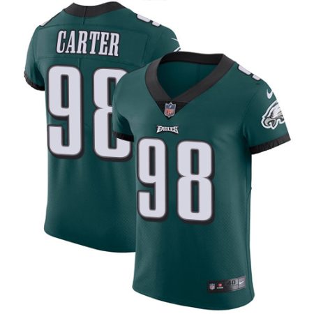 Eagles #98 Jalen Carter Green Team Color Men's Stitched NFL Vapor Untouchable Elite Jersey