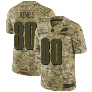 Eagles #80 Julio Jones Camo Men's Stitched NFL Limited 2024 Salute To Service Jersey