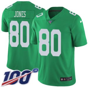 elite Eagles #80 Julio Jones Green Men's Stitched NFL Limited Rush 100th Season Jersey