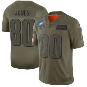 eagles #80 julio jones camo men's stitched nfl limited 2024 salute to service elite jersey