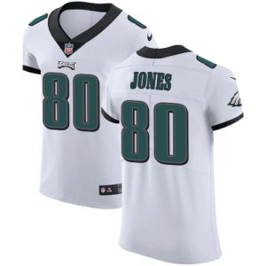 wholesale Eagles #80 Julio Jones White Men's Stitched NFL New Elite Jersey