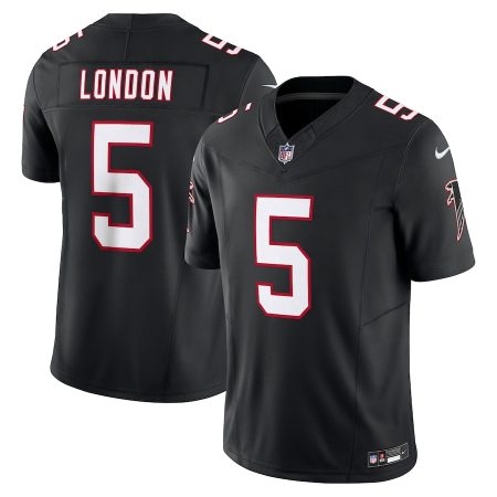 Atlanta Falcons #5 Drake London Men's Black Vapor F.U.S.E. Limited Jersey