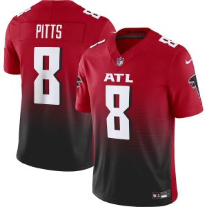 Atlanta Falcons #8 Kyle Pitts Men's Black Vapor F.U.S.E. Limited Jersey