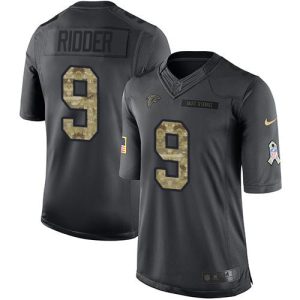 Falcons #9 Desmond Ridder Black Men's Stitched NFL Limited 2024 Salute to Service Jersey