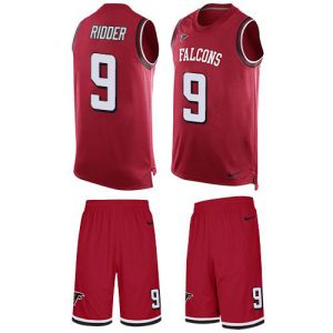 elite Falcons #9 Desmond Ridder Red Team Color Men's Stitched NFL Limited Tank Top Suit Jersey