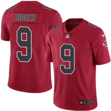 falcons #9 desmond ridder red men's stitched nfl limited rush cheap jersey