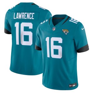 Jacksonville Jaguars #16 Trevor Lawrence Men's Teal Vapor F.U.S.E. Limited Jersey