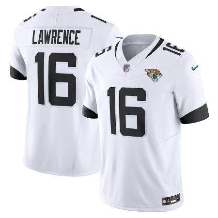 wholesale Jacksonville Jaguars #16 Trevor Lawrence Men's White Vapor F.U.S.E. Limited Jersey