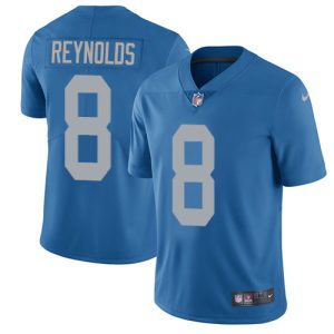 lions #8 josh reynolds blue throwback men's stitched nfl vapor untouchable limited wholesale jersey