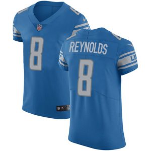 Lions #8 Josh Reynolds Blue Team Color Men's Stitched NFL Vapor Untouchable Elite Jersey