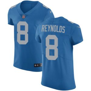 elite Lions #8 Josh Reynolds Blue Throwback Men's Stitched NFL Vapor Untouchable Elite Jersey