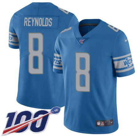 Lions #8 Josh Reynolds Blue Team Color Men's Stitched NFL 100th Season Vapor Untouchable Limited Jersey