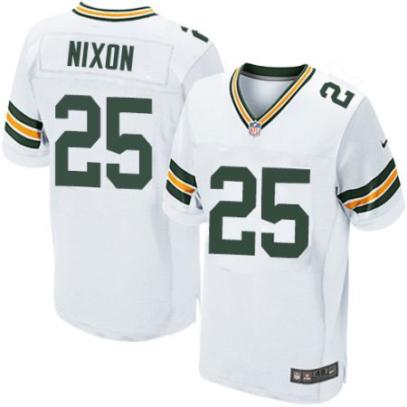 Packers #25 Keisean Nixon White Men's Stitched NFL New Elite Jersey