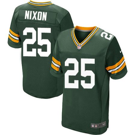 wholesale Packers #25 Keisean Nixon Green Team Color Men's Stitched NFL Elite Jersey