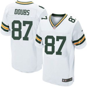 packers #87 romeo doubs white men's stitched nfl new elite elite jersey