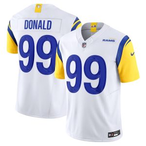 Los Angeles Rams #99 Aaron Donald Men's White Vapor F.U.S.E. Limited Jersey