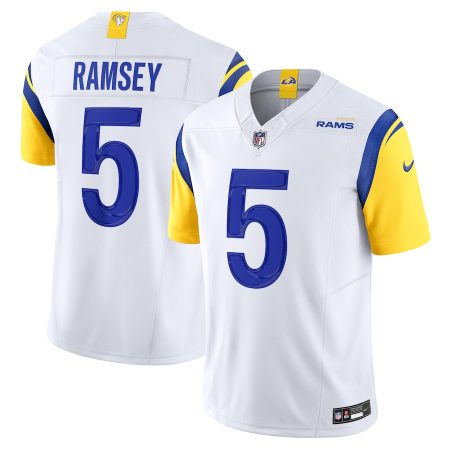 Los Angeles Rams #5 Jalen Ramsey Men's White Vapor F.U.S.E. Limited Jersey