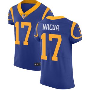 elite Rams #17 Puka Nacua Royal Blue Alternate Men's Stitched NFL Vapor Untouchable Elite Jersey