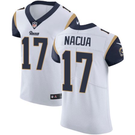 cheap Rams #17 Puka Nacua White Men's Stitched NFL Vapor Untouchable Elite Jersey