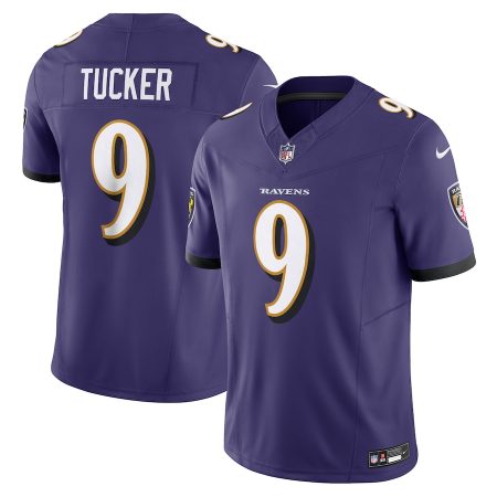 Baltimore Ravens #9 Justin Tucker Men's Purple Vapor F.U.S.E. Limited Jersey