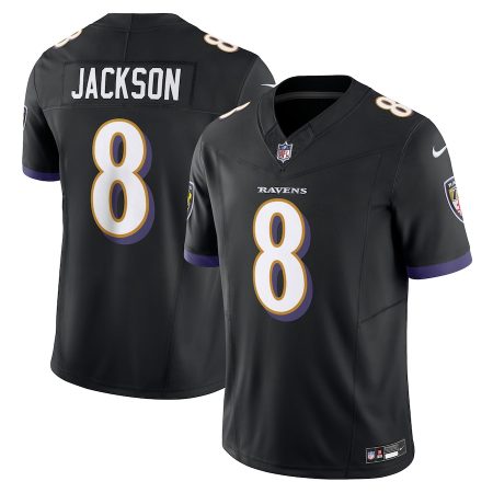 Baltimore Ravens #8 Lamar Jackson Men's Black Vapor F.U.S.E. Limited Alternate Jersey