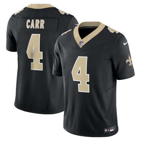 new orleans saints #4 derek carr men's black vapor f.u.s.e. limited elite jersey