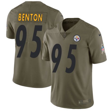 Steelers #95 Keeanu Benton Olive Men's Stitched NFL Limited 2024 Salute to Service Jersey