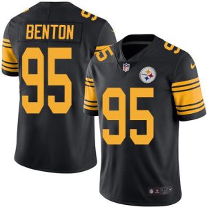 Steelers #95 Keeanu Benton Black Men's Stitched NFL Limited Rush Jersey