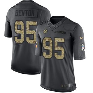 Steelers #95 Keeanu Benton Black Men's Stitched NFL Limited 2024 Salute to Service Jersey