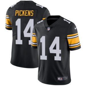 cheap Steelers #14 George Pickens Black Alternate Men's Stitched NFL Vapor Untouchable Limited Jersey