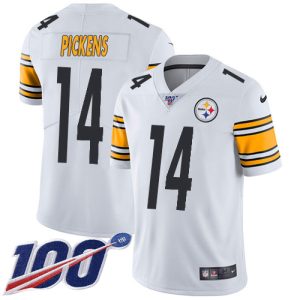 Steelers #14 George Pickens White Men's Stitched NFL 100th Season Vapor Untouchable Limited Jersey