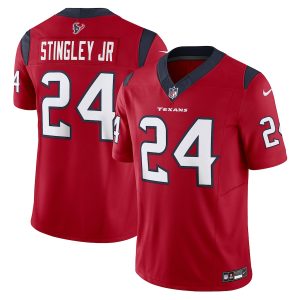 cheap Houston Texans #24 Derek Stingley Jr. Men's Red Vapor F.U.S.E. Limited Jersey