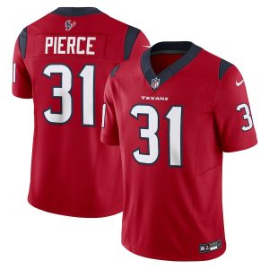 elite Houston Texans #31 Dameon Pierce Men's Red Vapor F.U.S.E. Limited Jersey