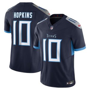 Tennessee Titans #10 Deandre Hopkins Men's Navy Vapor F.U.S.E. Limited Jersey