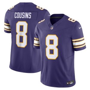 minnesota vikings #8 kirk cousins men's purple vapor f.u.s.e. limited cheap jersey