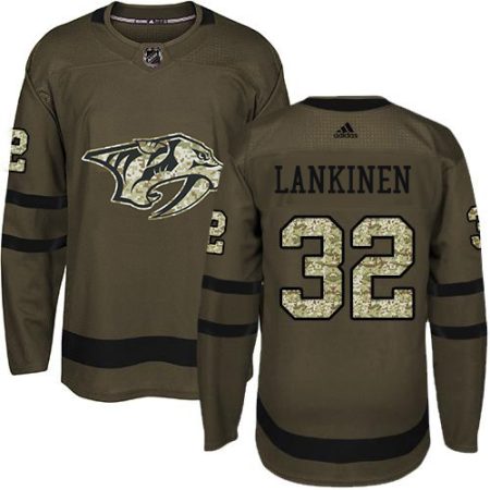 Adidas Predators #32 Kevin Lankinen Green Salute to Service Stitched NHL Jersey