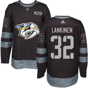 adidas predators #32 kevin lankinen black 1917- 2024 100th anniversary stitched nhl elite jersey