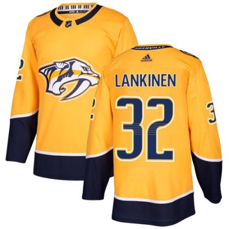 Adidas Predators #32 Kevin Lankinen Yellow Home Authentic Stitched NHL Jersey