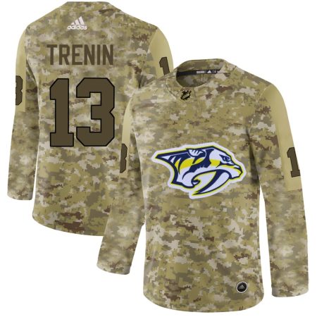 wholesale Adidas Predators #13 Yakov Trenin Camo Authentic Stitched NHL Jersey