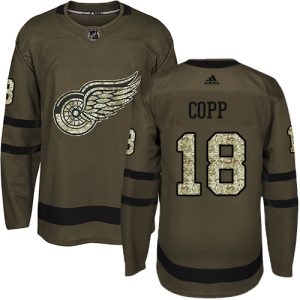 Adidas Red Wings #18 Andrew Copp Green Salute to Service Stitched NHL Jersey