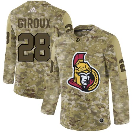 Adidas Senators #28 Claude Giroux Camo Authentic Stitched NHL Jersey