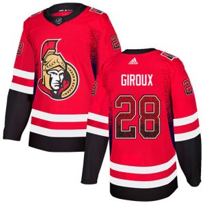 elite Adidas Senators #28 Claude Giroux Red Home Authentic Drift Fashion Stitched NHL Jersey