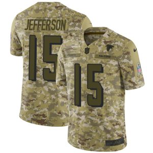 falcons #15 van jefferson camo men's stitched nfl limited 2018 salute to service wholesale jersey